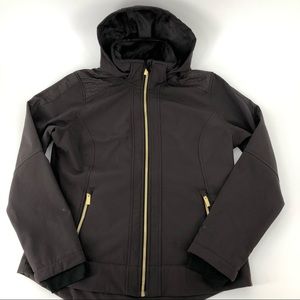 🎈Free Country Brown Soft Shell Fleece Jacket EUC